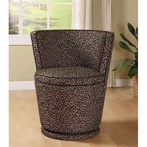 Carousel Leopard Print Swivel Chair Free Shipping Today Overstock