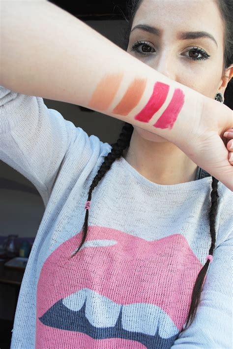 Swatch Avon Perfectly Matte Lipstick Au Naturale Perfectly Nude Adoring Love Ruby Kiss