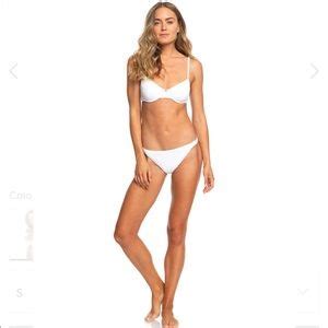 Roxy Swim Nwt Roxy White Sun Memory Underwired Bikini Set S Topm Bottom Poshmark