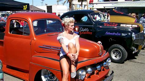 Car Vehicle Vintage Car Pinup Models Oldtimer Truck Hot Rod