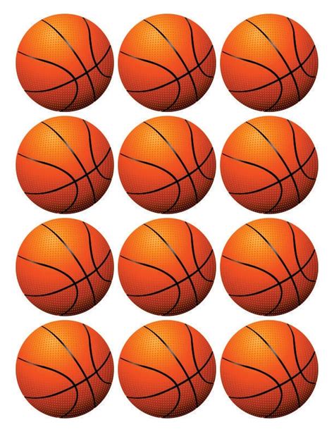 Basketball Cupcake Toppers Basketball Toppers Printable Etsy Canada