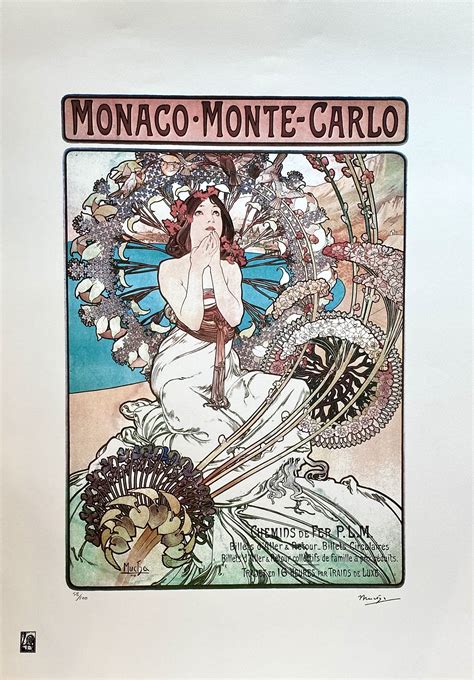 Monaco Monte Carlo By Alphons Mucha 2019 Print Artsper