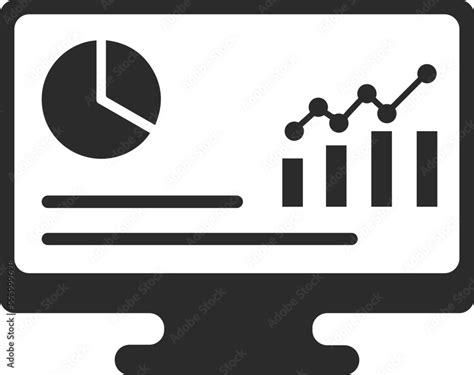 Work dashboard icon, business analysis icon black vector Stock Vector | Adobe Stock