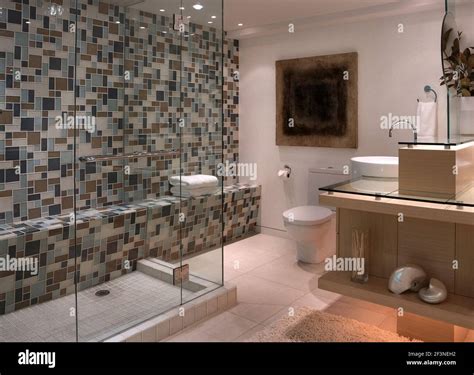 Modern apartment bathroom Stock Photo - Alamy