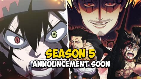 Black Clover Season Release Date Announcement Soon Youtube