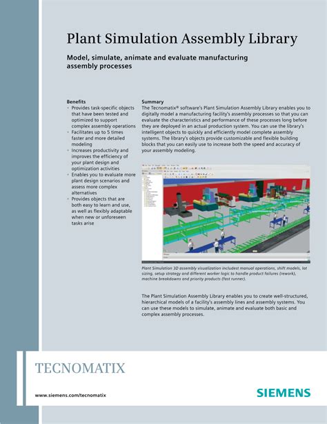 Tecnomatix Plant Simulation Assembly Library Docslib