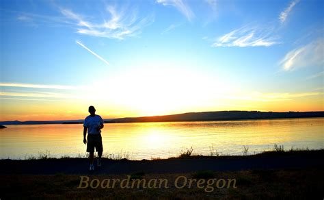 Sunset at Boardman Marina in Oregon. | Boardman oregon, Travel trailer ...