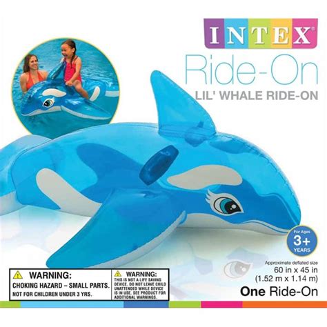 Intex Lil Whale Ride On 60 X 45 For Ages 3