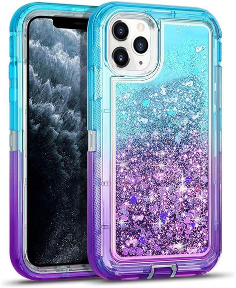 Entronix Dual Layer Heavy Duty Luxury Bling Sparkle Liquid Cover Full Body Protection Shockproof