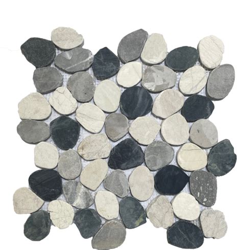 Bali Mixed Sliced Pebble 12 X12 Mosaic Tile Depot MTD