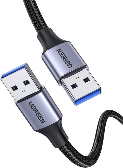 UGREEN Câble USB 3 0 Type A Mâle vers Mâle 1M Câble Double USB Nylon