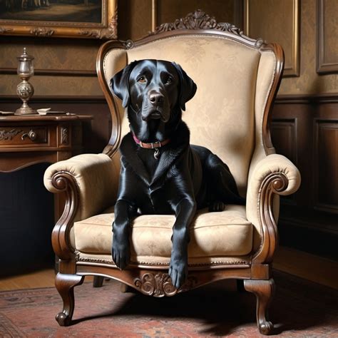 Image Of A Black Lab Sitting In Whistler S Mothers C