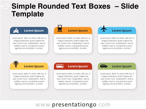 Numbered List Text Boxes PowerPoint Template PPT Slides, 50% OFF