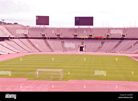 Empty soccer stadium Stock Photo - Alamy