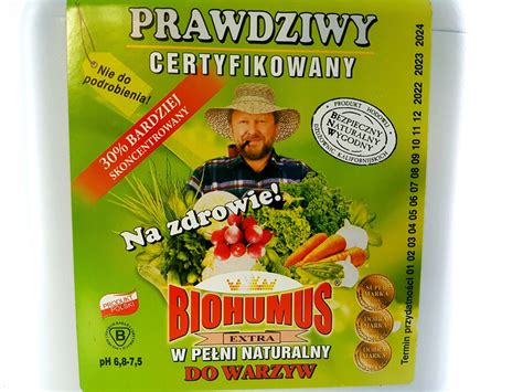 BIOHUMUS EXTRA do warzyw nawóz ekologiczny BIO 2l