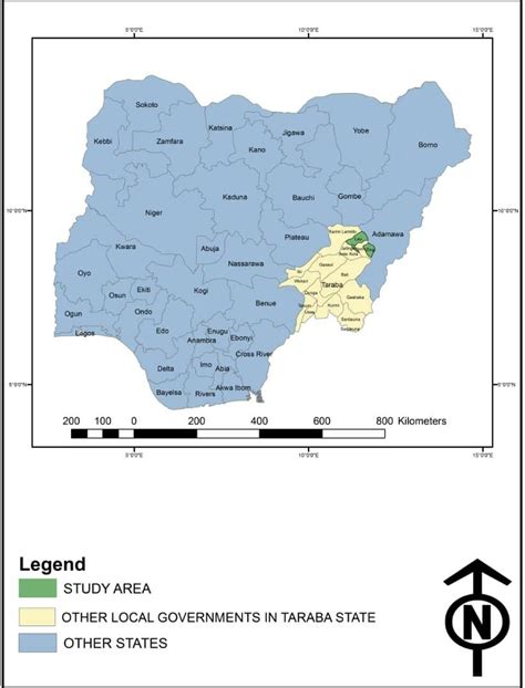 Nigeria Showing the Study Area | Download Scientific Diagram