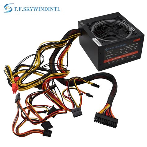 China New 500W ARGB Computer Power Supply For Gaming PSU Unit Quiet rgb ...