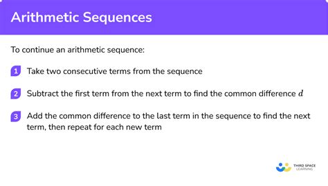 Arithmetic Sequence Gcse Maths Steps And Examples