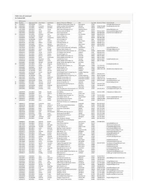 Fillable Online HUD List Of Licensed Fax Email Print PdfFiller