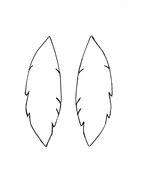 Turkey Feather Templates Clipart Feather Pencil And In Color Png