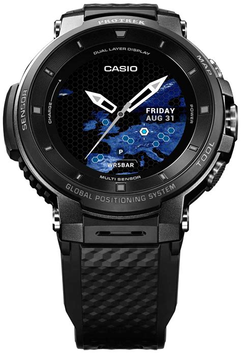 Casio Pro Trek Smart WSD-F30-BK Smart Outdoor Watch der Casio PRO TREK ...