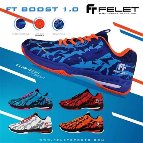 Felet Boost Badminton Shoes Original Shopee Malaysia