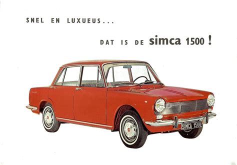 1964 Simca 1500 brochure