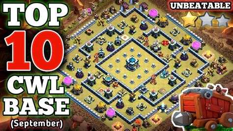 Top Th War Base Best Th War Base For September Cwl Link