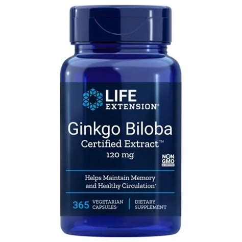 Life Extension Ginkgo Biloba Certified Extract 120 Mg 365 Caps Lazada Ph