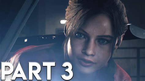 Resident Evil 2 Remake Walkthrough Gameplay Part 3 Meeting Claire Re2 Leon Youtube