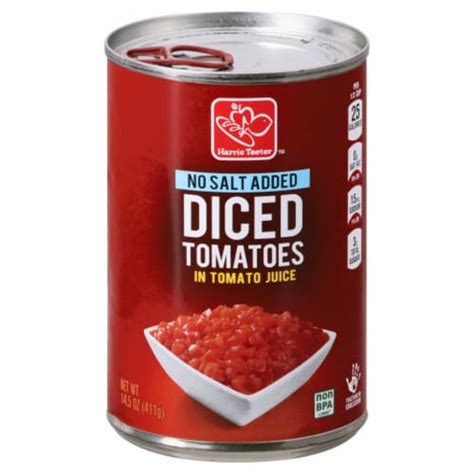 Harris Teeter™ No Salt Added Diced Tomatoes 145 Oz Kroger