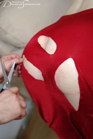 Hot Chick In A Red Dress Gets It Cut And Her Booty Caned XXX Dessert