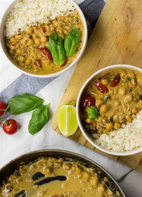 Creamy And Delicious Vegan Coconut Chickpea Curry