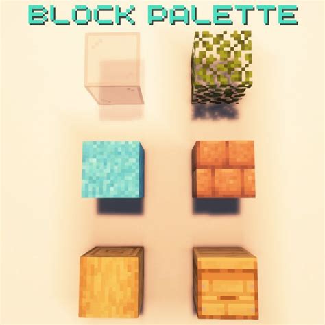 Block Palette Minecraft Blocks Palette Crafts