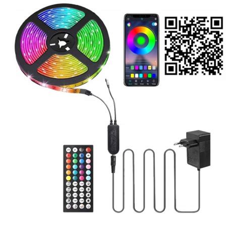 Zestaw Ta Ma Led M Rgb Smart Bluetooth Aplikacja Pilot Superled