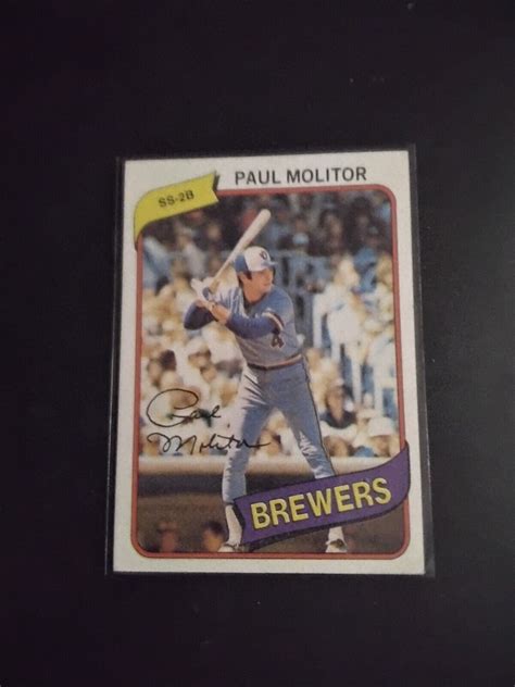 Topps Paul Molitor Milwaukee Brewers Hof Ebay