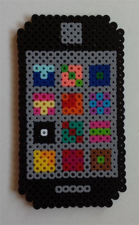 Week 2 Day 10 Phone Lock Screen Perler Beads 365 Day Challenge