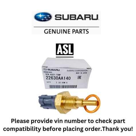 22630aa140 Genuine Subaru Coolant Temp Sensor Brz Exiga Forester Impreza Wrx Sti Legacy Outback