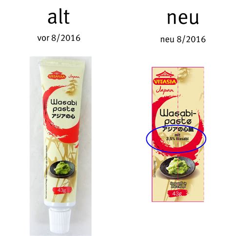 Vitasia Wasabi-Paste | Lebensmittelklarheit