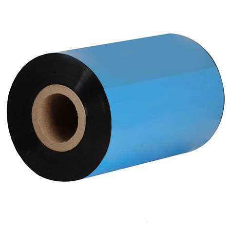 Blue NK21 Wax Resin Barcode Ribbon Packaging Type Roll Size 110 Mm