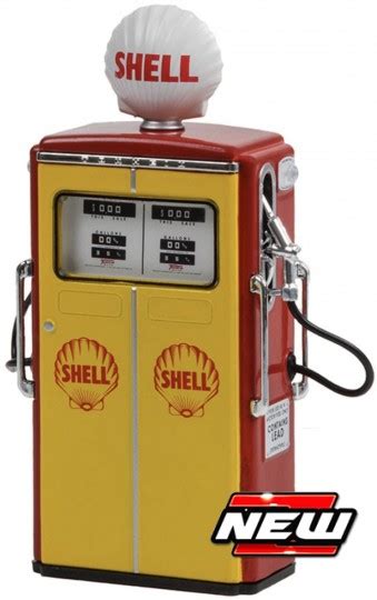 Gas Pump Auto Miniatures Tokheim Twin Gas Pump Shell Oil