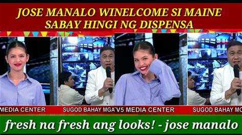 Josemanalo Winelcome Ang Pagbabalik Ni Mainemendoza Sabay Hingi Ng