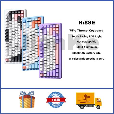 LEOBOG Hi SE Aluminum Keyboard With Hot Swappable RGB GASKET Custom Wireless Mechanical