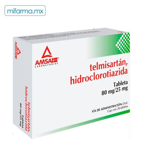 Telmisartan 80 Mg Hidroclorotiazida 25 Mg AMSA MI Farma