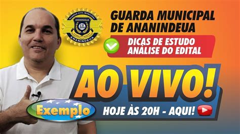 Análise do Edital da Guarda Municipal de Ananindeua YouTube