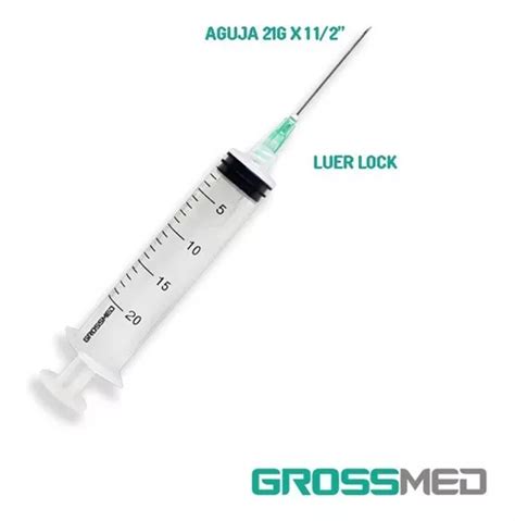 Comprar Jeringa De Cc Con Aguja G X Luer Lock Grossmed