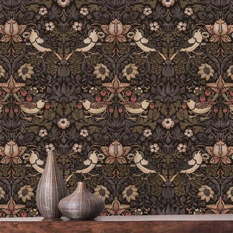 William Morris Strawberry Thief Stencil Pattern For Walls William