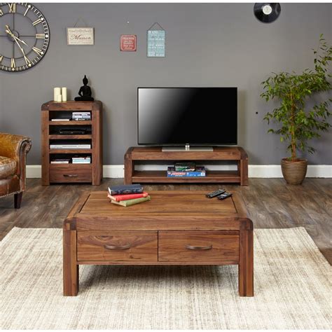 Shiro Solid Walnut Furniture Living Room Package Sale Now On