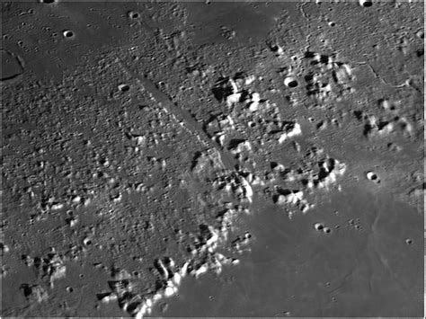 early morning view of alpine valley /rille - Lunar Observing and ...