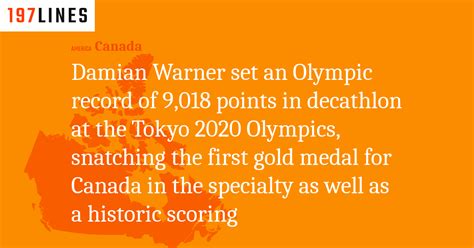 Damian Warner set an Olympic record of 9,018 points in decathlon at the ...